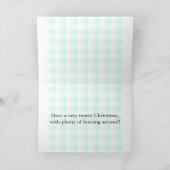 Vrolijk kerstfeest geschreven in pony's! feestdagen kaart (Binnen)