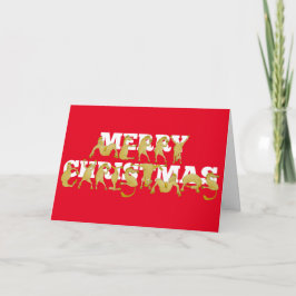 Vrolijk kerstfeest geschreven in pony's! feestdagen kaart