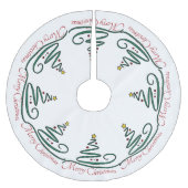 Vrolijk kerstfeest, gestileerde kerstboom - rok kerstboom rok (Voorkant)