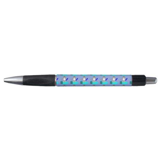 Vrolijk kerstfeest Gevist Penguin Pen (Voorkant)