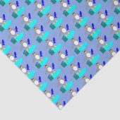 Vrolijk kerstfeest Gevist Penguin-tissue paper Tissuepapier (Detail)