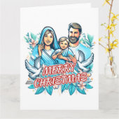 Vrolijk kerstfeest gevouwen kaart (Gele Bloem)