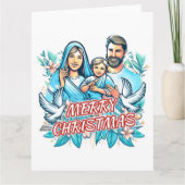 Vrolijk kerstfeest gevouwen kaart (Voorkant)