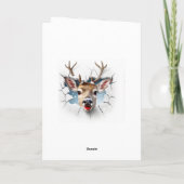 Vrolijk kerstfeest - gevouwen Wenskaart Kaart (Achterkant)