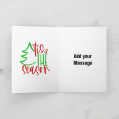 Vrolijk kerstfeest - gevouwen Wenskaart Kaart (Binnen)