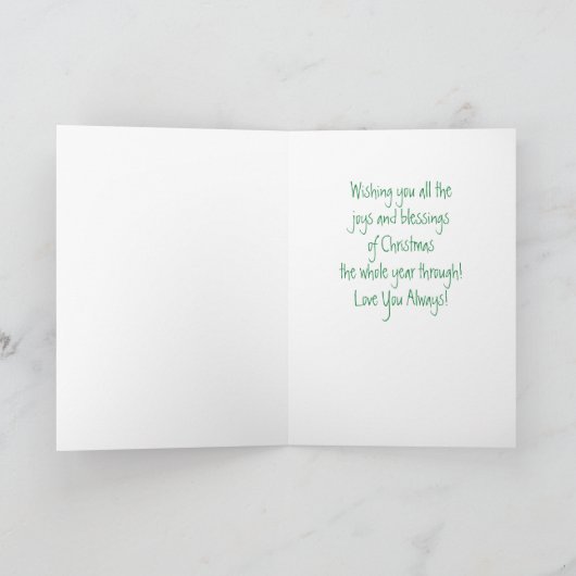 Vrolijk kerstfeest geweldige kleinkind kaart (Binnen)