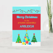 Vrolijk kerstfeest geweldige kleinkind kaart (Voorkant)