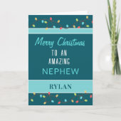 Vrolijk kerstfeest geweldige neefje kaart (Voorkant)