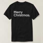 Vrolijk kerstfeest Gezegde T-shirt (Design voorkant)