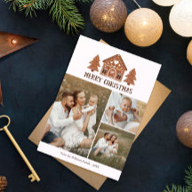 Vrolijk Kerstfeest Gingerbread House Fotocollage