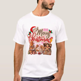 Vrolijk Kerstfeest Gingerbread Sweets Galore T-shirt