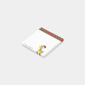 Vrolijk kerstfeest, Giraffe Santa Hat - Gepersonal Post-it® Notes (Schuin)