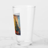 Vrolijk kerstfeest glas (Links)