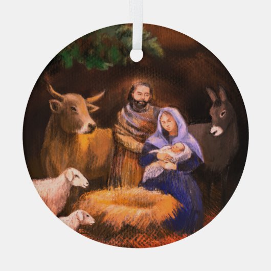 Vrolijk kerstfeest glas ornament (Achterkant)