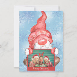 Vrolijk kerstfeest Gnome Foto Persoonlijk Kerstfee