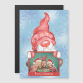 Vrolijk kerstfeest Gnome Foto Persoonlijk Kerstfee (Voorkant / Achterkant)