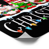 Vrolijk kerstfeest Gnome Funny Family Xmas Kinder  Poster (Hoek)