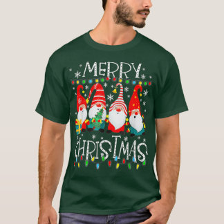Vrolijk kerstfeest Gnome Funny Family Xmas Kinder  T-shirt