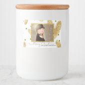 Vrolijk kerstfeest Gold Glitter-foto - Etiket op v (Voorkant)