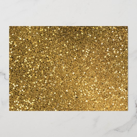 Vrolijk kerstfeest Gold Glitter Multi Photo Folie Uitnodiging (Achterkant)