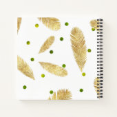 Vrolijk kerstfeest Gold Glitter Photo Spiral Notit Notitieboek (Achterkant)