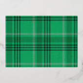 Vrolijk kerstfeest Gold Glitter Script-foto Vervag Folie Uitnodiging (Achterkant)