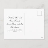 Vrolijk kerstfeest Gold Green Shiny Swirl Classic Feestdagenkaart (Achterkant)