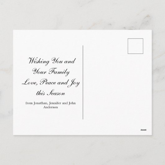 Vrolijk kerstfeest Gold Green Shiny Swirl Classic Feestdagenkaart (Achterkant)