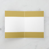 Vrolijk kerstfeest Gold Holly Berry Wreatfoto Kaart (Binnen)