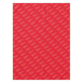 Vrolijk kerstfeest (GOLD) Tafelkleed (Voorkant)