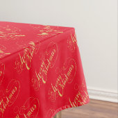Vrolijk kerstfeest (GOLD) Tafelkleed (Voorbeeld)