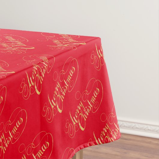 Vrolijk kerstfeest (GOLD) Tafelkleed (Voorbeeld)