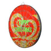 Vrolijk kerstfeest Golden Red Snowflex.jpg Dartbord (Voorkant Rechts)