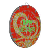 Vrolijk kerstfeest Golden Red Snowflex.jpg Dartbord (Voorkant Links)