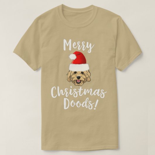 Vrolijk kerstfeest Goldendole Funny Dog -gigapixel T-shirt (Design voorkant)