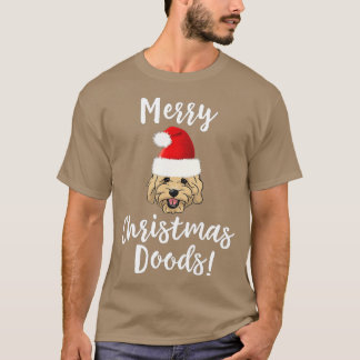 Vrolijk kerstfeest Goldendole Funny Dog -gigapixel T-shirt