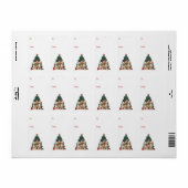 Vrolijk Kerstfeest Goldendoodle Honden Etiket (Full Sheet)