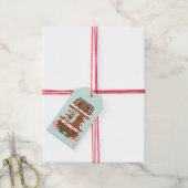 Vrolijk Kerstfeest Goldendoodles Vakantie Stand Ho Cadeaulabel (Met Touw)