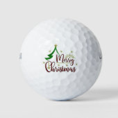**VROLIJK KERSTFEEST** GOLFBAL GOLFBALLEN (Voorkant)