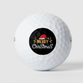 Vrolijk kerstfeest golfballen (Voorkant)