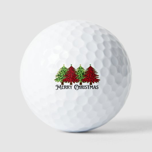 Vrolijk kerstfeest golfballen (Voorkant)