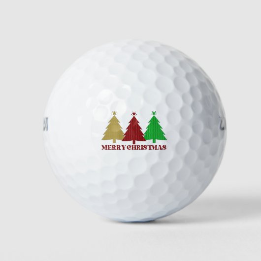 Vrolijk kerstfeest golfballen (Voorkant)