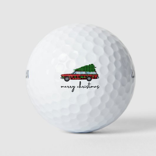 Vrolijk kerstfeest golfballen (Voorkant)