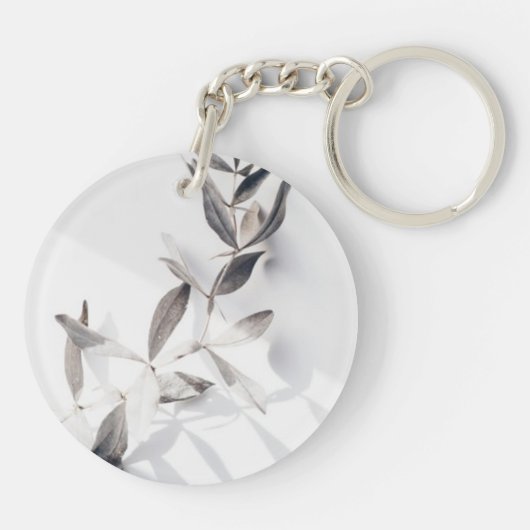 Vrolijk kerstfeest Google Acrylische Sleutelhanger (Achterkant)