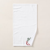 Vrolijk Kerstfeest Gotische Borduurwerk Typografie Bad Handdoek (Handdoek)