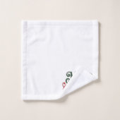 Vrolijk Kerstfeest Gotische Borduurwerk Typografie Bad Handdoek (Wasdoekje)