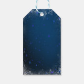 Vrolijk kerstfeest, gouden Confetti, Bow Cadeaulabel (Achterkant)