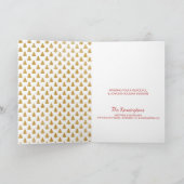 Vrolijk kerstfeest gouden Folie Penseel feestdag F Feestdagen Kaart (Binnen)