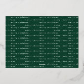 vrolijk kerstfeest gouden grote hand foto met brie folie feestdagenkaart (Achterkant)