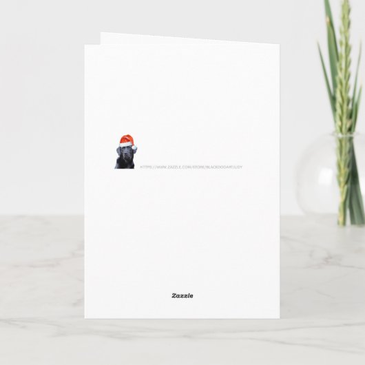 Vrolijk Kerstfeest Grappig Beste Hond Papa Ooit Ho Feestdagen Kaart (Achterkant)